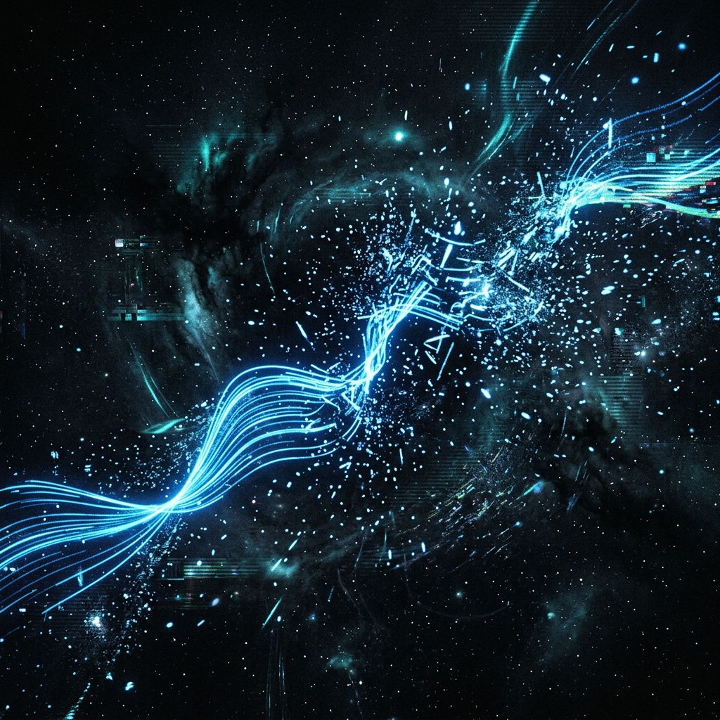 Signal Collapse - Fragmenting signal patterns in cosmic static